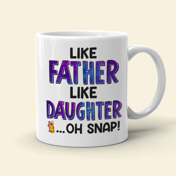 Like Father Like Daughter Personalized Coffee Mug DR-WHM-03QHDT130523TM Like Father Like Daughter Personalized Coffee Mug DR-WHM-03QHDT130523TM