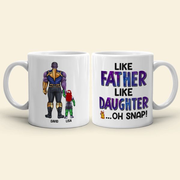 Like Father Like Daughter Personalized Coffee Mug DR-WHM-03QHDT130523TM Like Father Like Daughter Personalized Coffee Mug DR-WHM-03QHDT130523TM