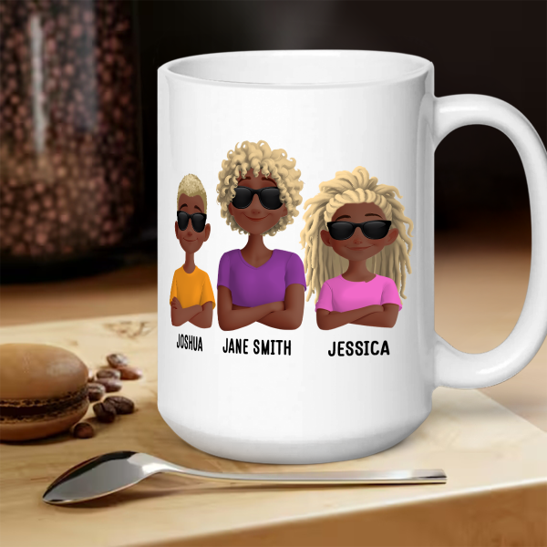 Like Mother Like Children Customizable Cartoon Cup with Hand Gesture Design Best Mother's Day Gift Like Mother Like Children Customizable Cartoon Cup with Hand Gesture Design Best Mother's Day Gift