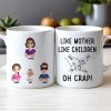 Like Mother Like Children Customizable Cartoon Cup with Hand Gesture Design Best Mother's Day Gift Like Mother Like Children Customizable Cartoon Cup with Hand Gesture Design Best Mother's Day Gift
