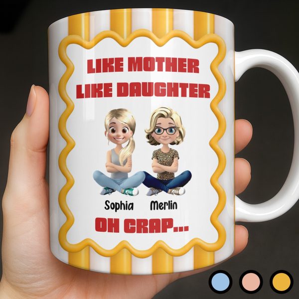 Like Mother Like Daughter, Animated Characters - Personalized Custom Coffee Mug - DAU295_MG Like Mother Like Daughter, Animated Characters - Personalized Custom Coffee Mug - DAU295_MG