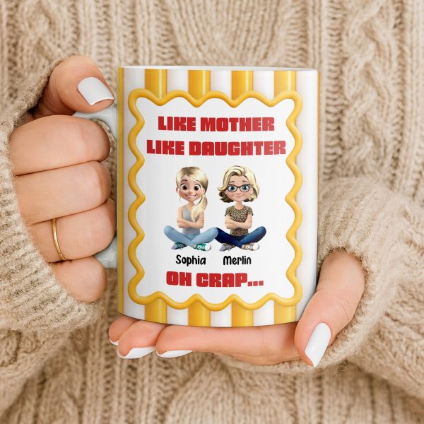 Like Mother Like Daughter, Animated Characters - Personalized Custom Coffee Mug - DAU295_MG Like Mother Like Daughter, Animated Characters - Personalized Custom Coffee Mug - DAU295_MG
