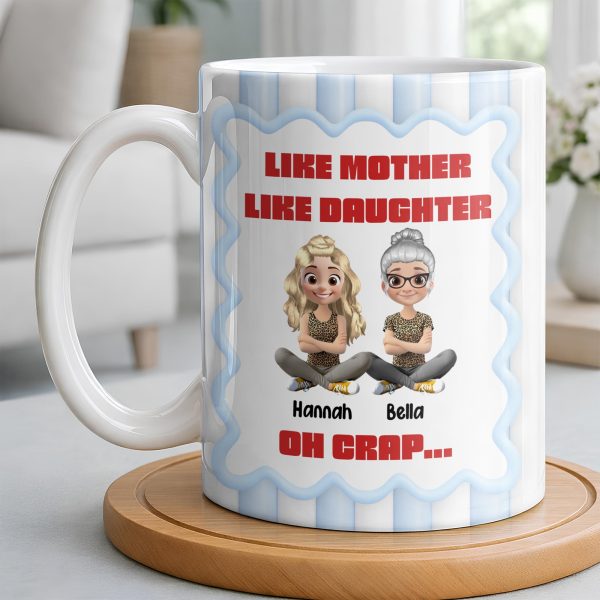 Like Mother Like Daughter, Animated Characters - Personalized Custom Coffee Mug - DAU295_MG Like Mother Like Daughter, Animated Characters - Personalized Custom Coffee Mug - DAU295_MG