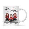 Like Mother Like Daughter Cute Mother Daughter Sitting On Mat Personalized Mug Like Mother Like Daughter Cute Mother Daughter Sitting On Mat Personalized Mug