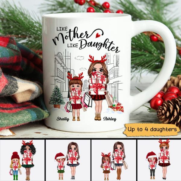 Like Mother Like Daughter Go Shopping Personalized Mug Like Mother Like Daughter Go Shopping Personalized Mug