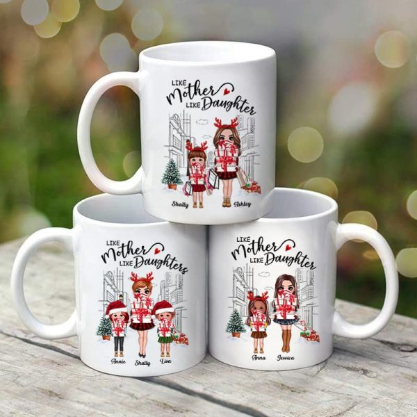 Like Mother Like Daughter Go Shopping Personalized Mug Like Mother Like Daughter Go Shopping Personalized Mug