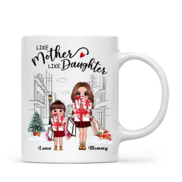 Like Mother Like Daughter Go Shopping Personalized Mug Like Mother Like Daughter Go Shopping Personalized Mug