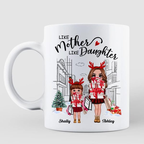 Like Mother Like Daughter Go Shopping Personalized Mug Like Mother Like Daughter Go Shopping Personalized Mug
