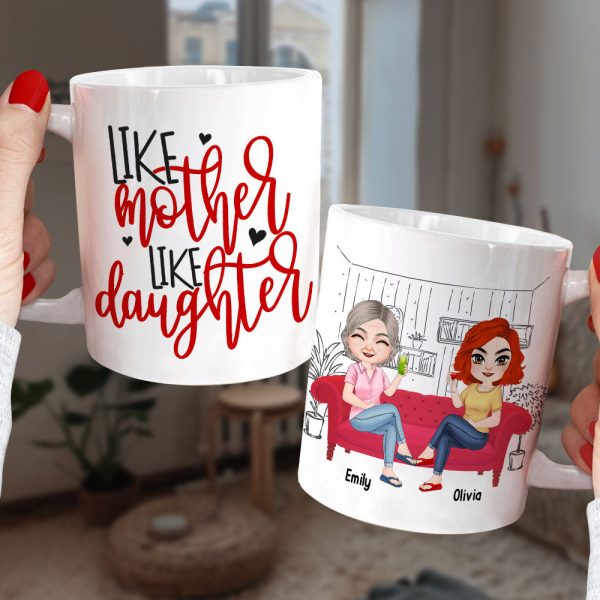 Like Mother Like Daughter Personalized Mug, Mother's Day Gift Like Mother Like Daughter Personalized Mug, Mother's Day Gift