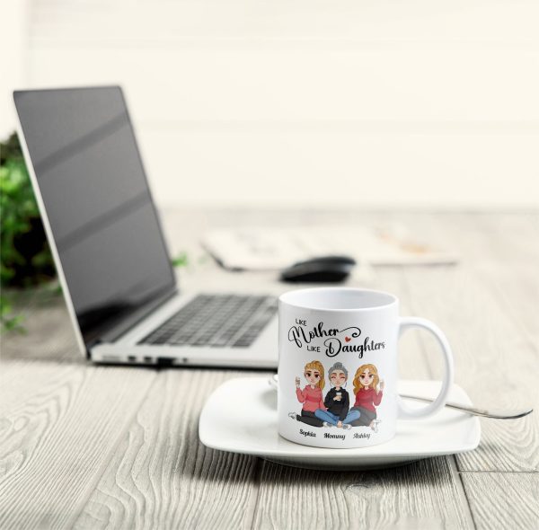 Like Mother Like Daughters - Personalized Mug Like Mother Like Daughters - Personalized Mug