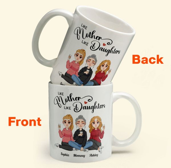 Like Mother Like Daughters - Personalized Mug Like Mother Like Daughters - Personalized Mug