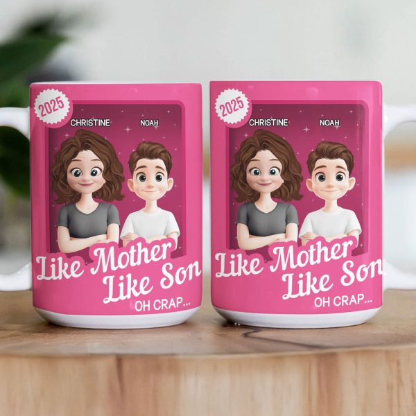 Like Mother Like Son Oh Crap Toy Box - Personalized Mug Like Mother Like Son Oh Crap Toy Box - Personalized Mug