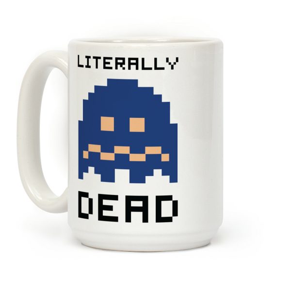 Literally Dead Pixel Ghost Coffee Mug Literally Dead Pixel Ghost Coffee Mug