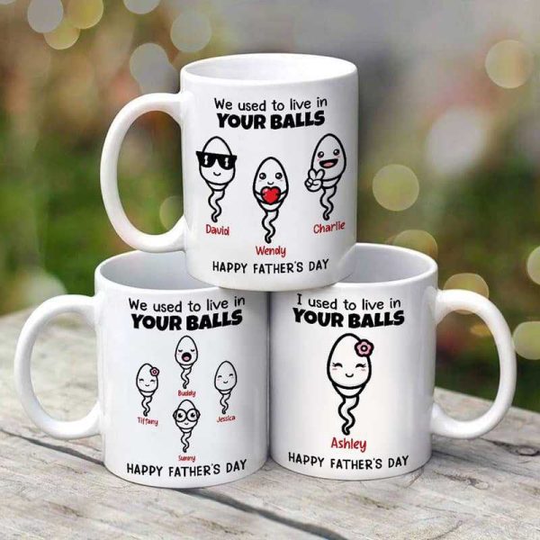 Little Cute Kids Happy Father's Day Personalized Mug Little Cute Kids Happy Father's Day Personalized Mug