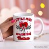 Little Miss Galentine Personalized Mug, Single Women Pink Valentine's Day Gift With Custom Name Little Miss Galentine Personalized Mug, Single Women Pink Valentine's Day Gift With Custom Name