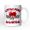 Little Miss Galentine Personalized Mug, Single Women Pink Valentine's Day Gift With Custom Name Little Miss Galentine Personalized Mug, Single Women Pink Valentine's Day Gift With Custom Name
