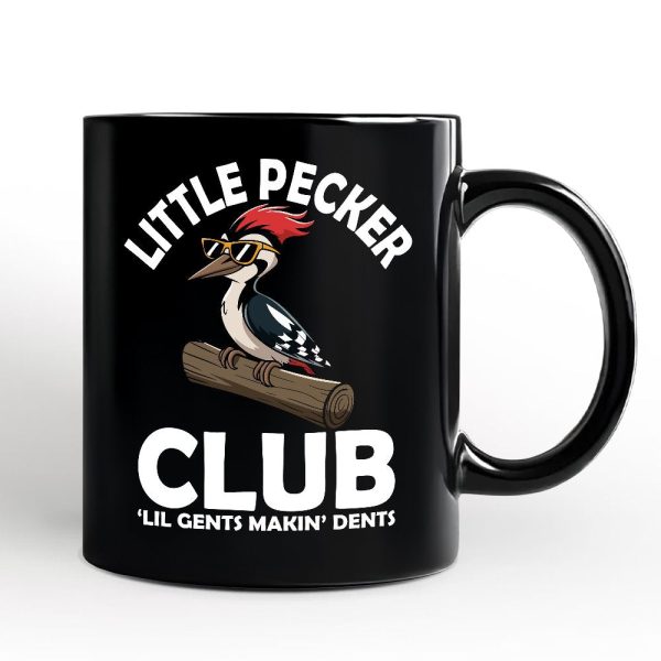 Little Pecker Club Personalized Mug, Funny Sarcastic Woodpecker Gift with Custom Name Little Pecker Club Personalized Mug, Funny Sarcastic Woodpecker Gift with Custom Name