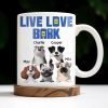 Live Love Bark, Dogs - Personalized Custom Coffee Mug - DOG044_MG Live Love Bark, Dogs - Personalized Custom Coffee Mug - DOG044_MG
