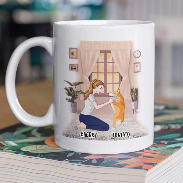 Living My Best Dog Mama Life Dog Coffee Mug, HN590 Living My Best Dog Mama Life Dog Coffee Mug, HN590
