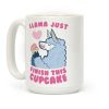 Llama Just Finish This Cupcake Coffee Mug Llama Just Finish This Cupcake Coffee Mug