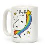 Llama On A Rainbow Coffee Mug Llama On A Rainbow Coffee Mug