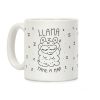 Llama Take a Nap Coffee Mug Llama Take a Nap Coffee Mug