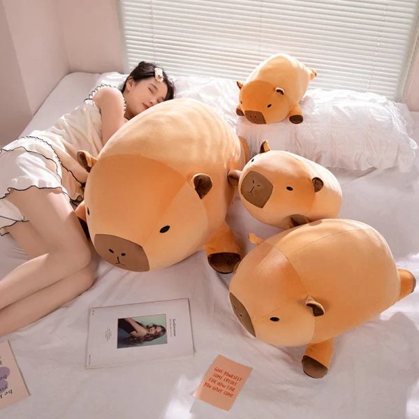 Long Capybara Plush Pillow Soft Stuffed Cushion Long Capybara Plush Pillow Soft Stuffed Cushion