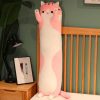 Long Cat Plush Toy Soft Pillow for Kids Girls Sleep