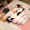 Long Cat Plush Toy Soft Pillow for Kids Girls Sleep