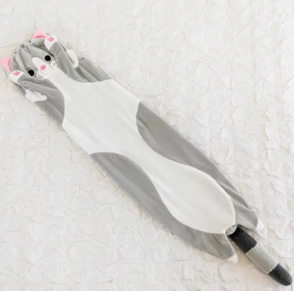 Long Cat Plush Toy Soft Pillow for Kids Girls Sleep