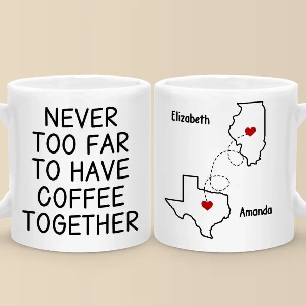 Long Distance Cherishing Moments With My Besties This Holiday - Bestie Personalized Custom Mug - Christmas Gift For Best Friends, BFF, Sisters Long Distance Cherishing Moments With My Besties This Holiday - Bestie Personalized Custom Mug - Christmas Gift For Best Friends, BFF, Sisters