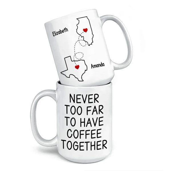 Long Distance Cherishing Moments With My Besties This Holiday - Bestie Personalized Custom Mug - Christmas Gift For Best Friends, BFF, Sisters Long Distance Cherishing Moments With My Besties This Holiday - Bestie Personalized Custom Mug - Christmas Gift For Best Friends, BFF, Sisters