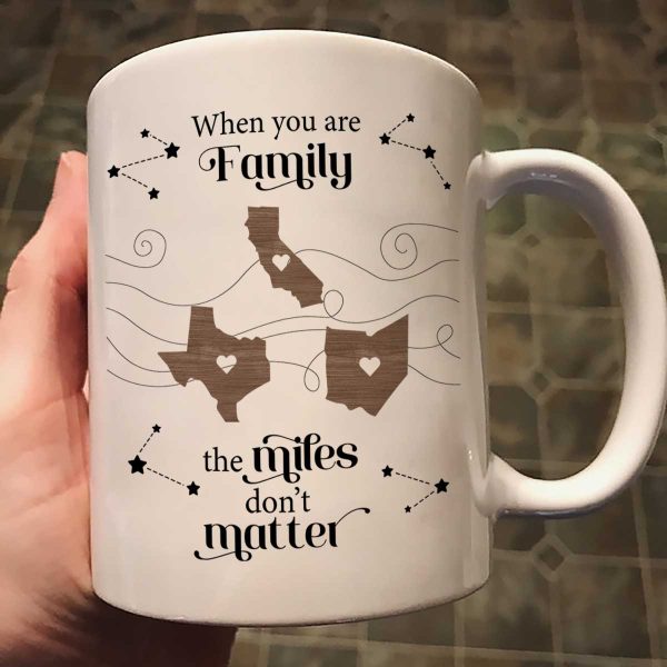 Long Distance Family Friends Siblings Sisters Besties Personalized Mug, Togetherness Christmas Gift, Birthday Gift, Gift For Loved Ones Far Away Long Distance Family Friends Siblings Sisters Besties Personalized Mug, Togetherness Christmas Gift, Birthday Gift, Gift For Loved Ones Far Away