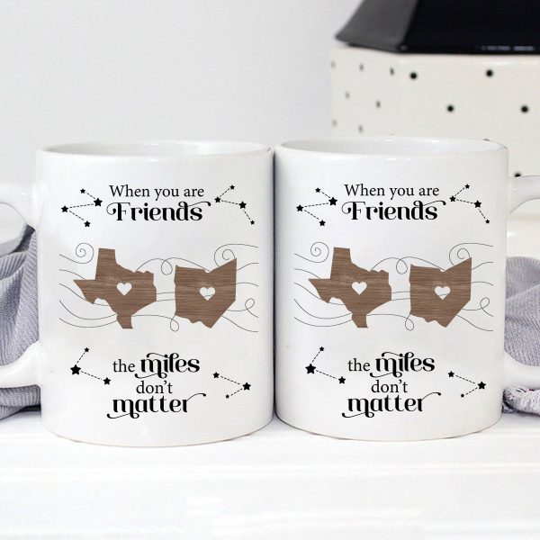 Long Distance Family Friends Siblings Sisters Besties Personalized Mug, Togetherness Christmas Gift, Birthday Gift, Gift For Loved Ones Far Away Long Distance Family Friends Siblings Sisters Besties Personalized Mug, Togetherness Christmas Gift, Birthday Gift, Gift For Loved Ones Far Away