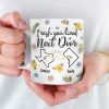 Long Distance Far Away, But Never Too Far To Care - Bestie Personalized Custom 3D Inflated Effect Printed Mug - Gift For Best Friends, BFF, Sisters