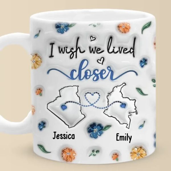 Long Distance I Found A Sister By Heart - Bestie Personalized Custom 3D Inflated Effect Printed Mug - Gift For Best Friends, BFF, Sisters Long Distance I Found A Sister By Heart - Bestie Personalized Custom 3D Inflated Effect Printed Mug - Gift For Best Friends, BFF, Sisters
