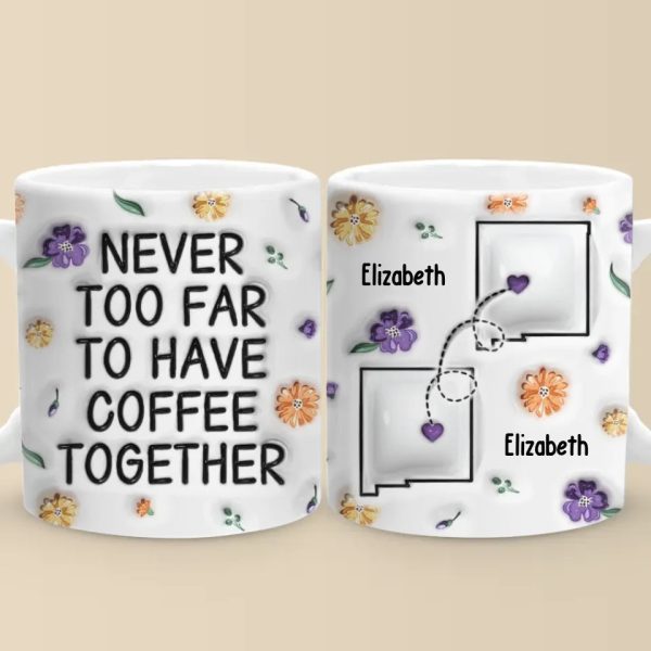 Long Distance Miss You More Than Words Can Say - Bestie Personalized Custom 3D Inflated Effect Printed Mug - Christmas Gift For Best Friends, BFF, Sisters Long Distance Miss You More Than Words Can Say - Bestie Personalized Custom 3D Inflated Effect Printed Mug - Christmas Gift For Best Friends, BFF, Sisters