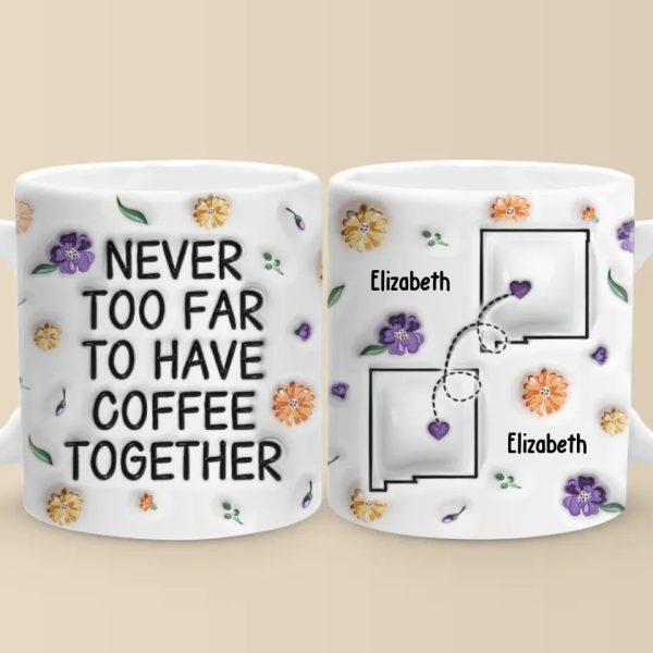 Long Distance Miss You More Than Words Can Say - Bestie Personalized Custom 3D Inflated Effect Printed Mug - Christmas Gift For Best Friends, BFF, Sisters Long Distance Miss You More Than Words Can Say - Bestie Personalized Custom 3D Inflated Effect Printed Mug - Christmas Gift For Best Friends, BFF, Sisters