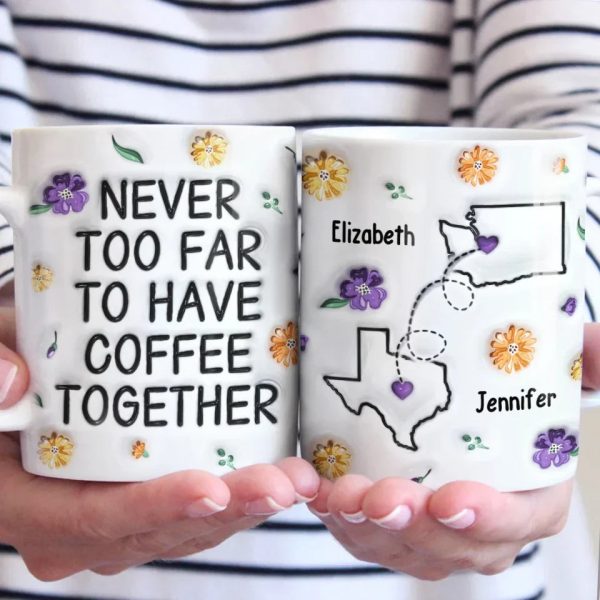 Long Distance Miss You More Than Words Can Say - Bestie Personalized Custom 3D Inflated Effect Printed Mug - Christmas Gift For Best Friends, BFF, Sisters Long Distance Miss You More Than Words Can Say - Bestie Personalized Custom 3D Inflated Effect Printed Mug - Christmas Gift For Best Friends, BFF, Sisters