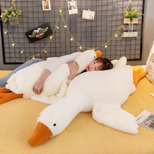 Long Goose Plush Pillow Soft Duck Stuffed Cushion Long Goose Plush Pillow Soft Duck Stuffed Cushion