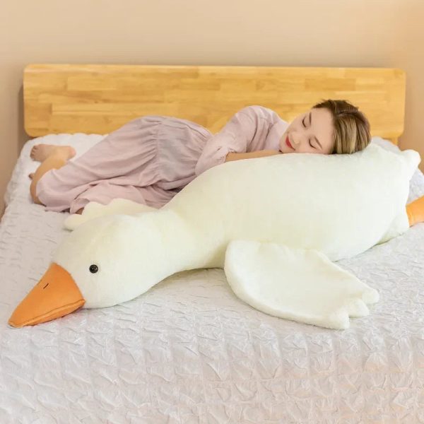 Long Goose Plush Pillow Soft Duck Stuffed Cushion Long Goose Plush Pillow Soft Duck Stuffed Cushion