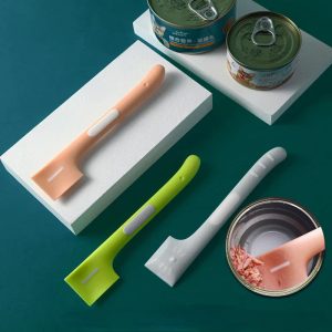 Long-Handled Canned Pet Food Spoons Feeding Accessories