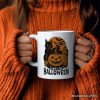 Long Live Halloween Personalized Mug, Retro Black Cat Pumpkin Gift with Custom Name Long Live Halloween Personalized Mug, Retro Black Cat Pumpkin Gift with Custom Name