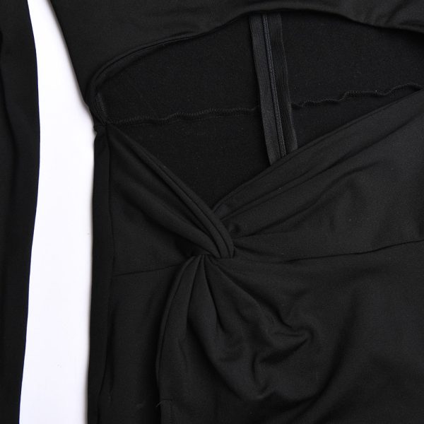 Long Sleeve Cut Out High Split Maxi Dress Long Sleeve Cut Out High Split Maxi Dress