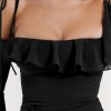 Long Sleeve Off-shoulder Ruffle Mini Dress Long Sleeve Off-shoulder Ruffle Mini Dress