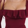 Long Sleeve Off-shoulder Ruffle Mini Dress Long Sleeve Off-shoulder Ruffle Mini Dress