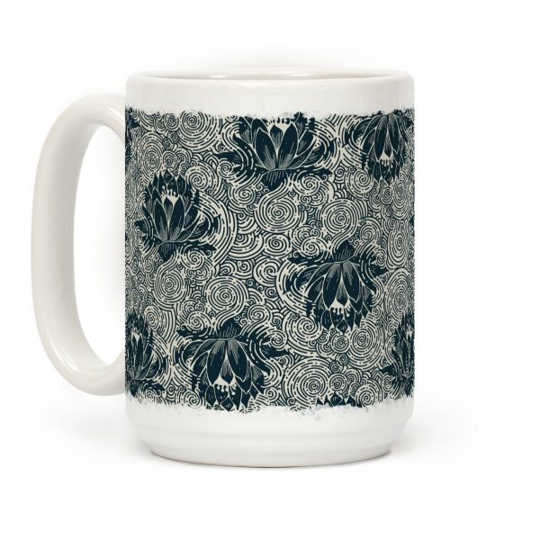 Lotus Flower Pattern Coffee Mug Lotus Flower Pattern Coffee Mug