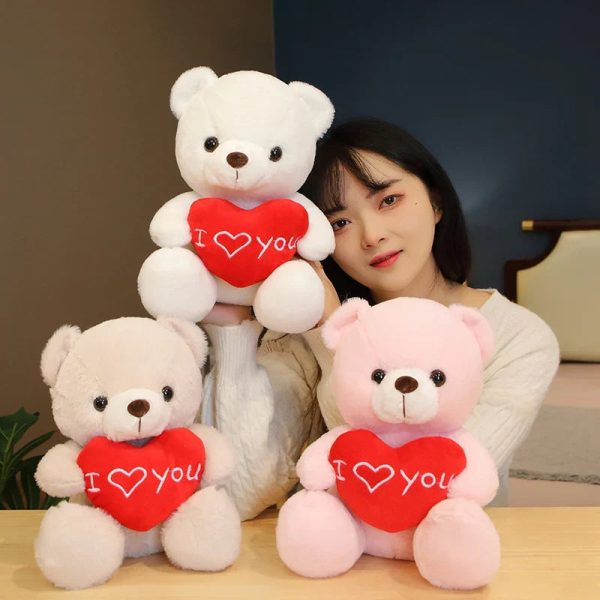 Love Bear Plush – 28cm Soft Stuffed Animal for Kids and Gift Love Bear Plush – 28cm Soft Stuffed Animal for Kids and Gift