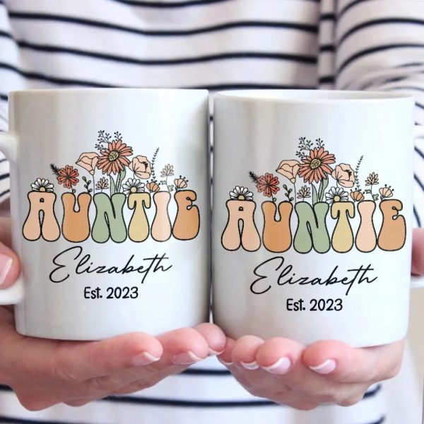 Love Being Called Auntie - Family Personalized Custom Mug - Gift For Family Members Love Being Called Auntie - Family Personalized Custom Mug - Gift For Family Members