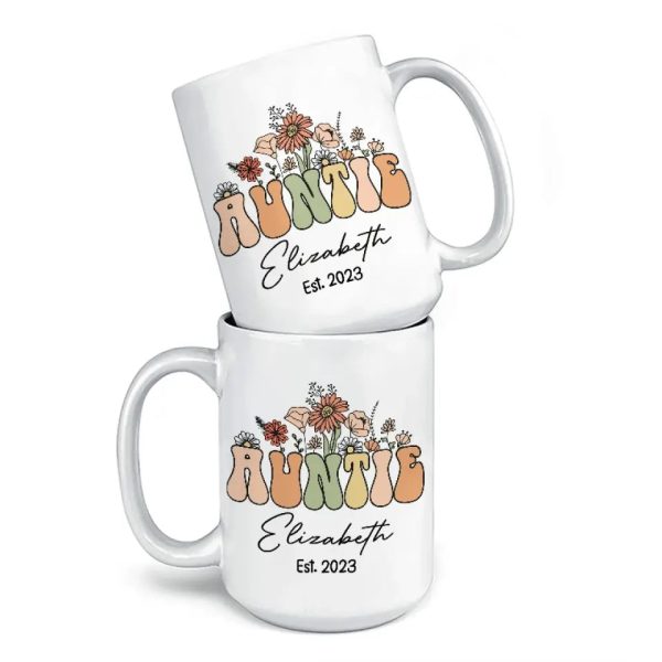 Love Being Called Auntie - Family Personalized Custom Mug - Gift For Family Members Love Being Called Auntie - Family Personalized Custom Mug - Gift For Family Members